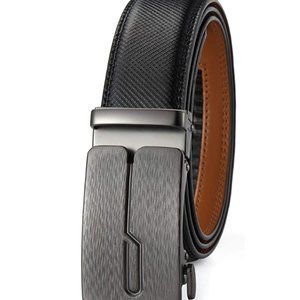 Men's Belt Ratchet Dress Belt with Automatic Buckl